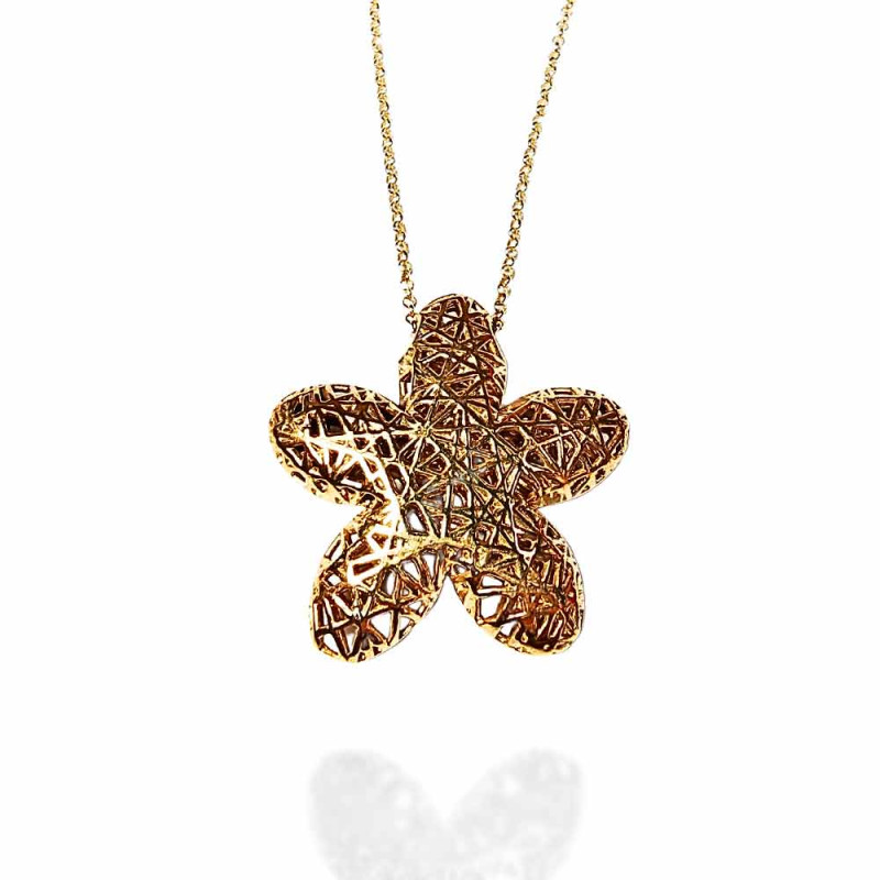 Gold-Plated Sterling Silver Jasmine Necklace