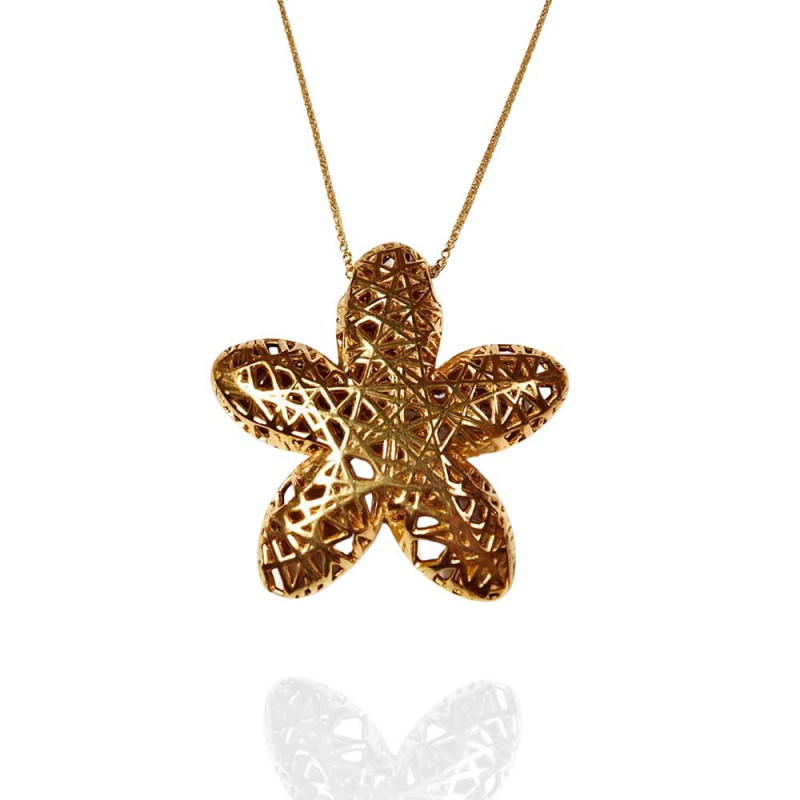 Gold-Plated Sterling Silver Jasmine Necklace