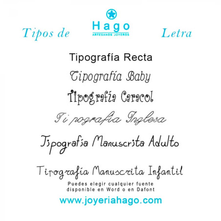 Tipos de tipografias para grabados