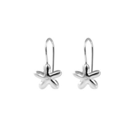 pendientes jazmines en plata colgantes