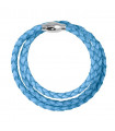 Braided Leather Bracelet 4mm