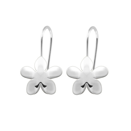 Pendientes baratos jazmín de plata